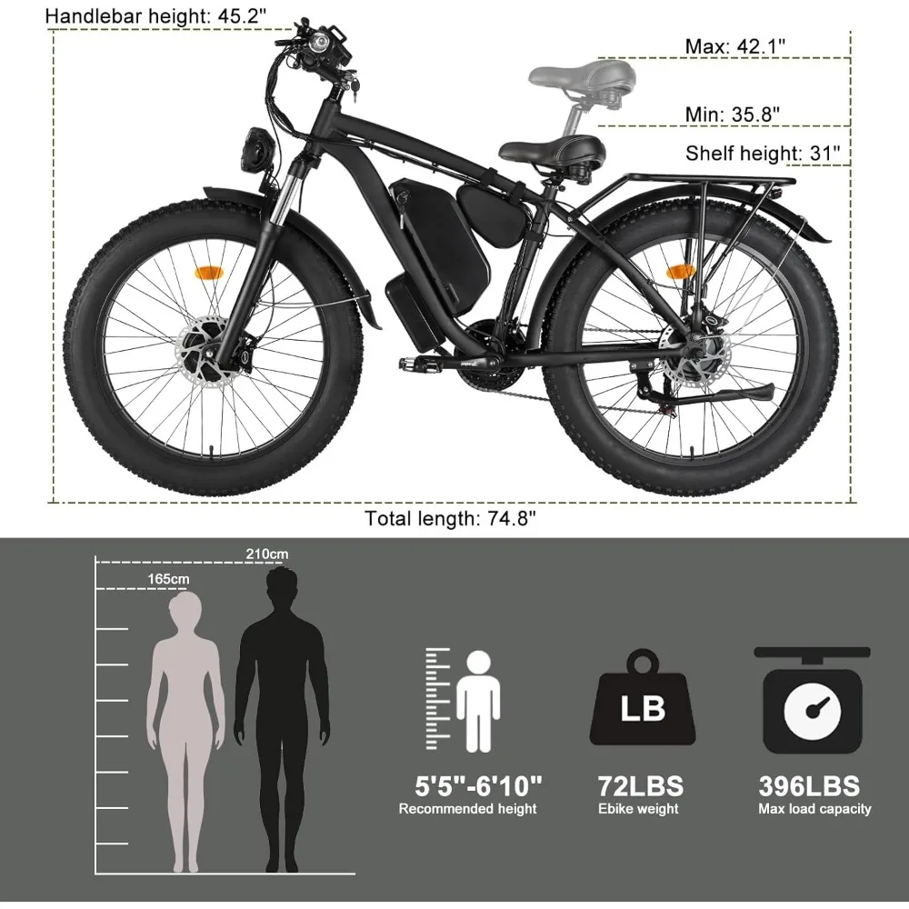 %a Elektrofahrrad für Erwachse – Dual Motor Ebike Kit 2000W Bewertung und Preis